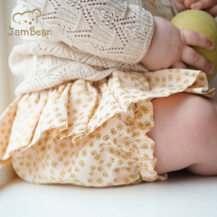 Organic Cotton baby bloomers sustainable girls bloomer eco friendly bloomer set in cotton muslin