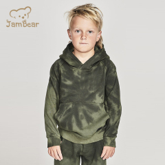 Sustainable kids tie dye hoodies organic cotton hoodie for boy eco friendly hoodies children