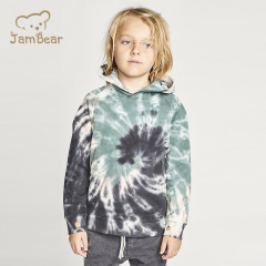Sustainable kids tie dye hoodies organic cotton hoodie for boy eco friendly hoodies children