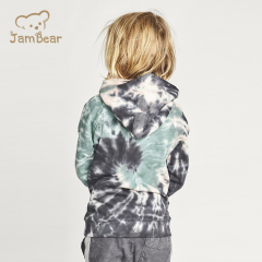 Sustainable kids tie dye hoodies organic cotton hoodie for boy eco friendly hoodies children