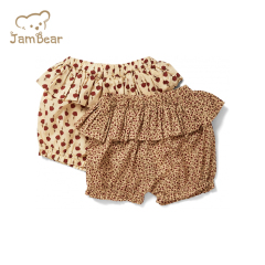 Organic Cotton baby bloomers sustainable girls bloomer eco friendly bloomer set in cotton muslin
