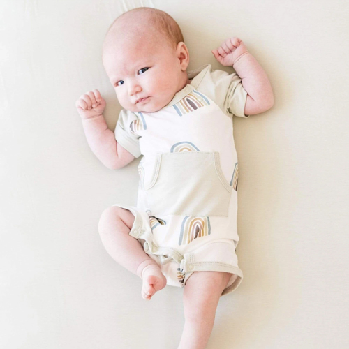 Printed Bodysuit for newbron Organic bamboo Unisex Baby suit organic baby clothes Eco-friendly Infants onesie