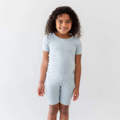 Short Pyjama Sets eco-friendly two piece sleepers Bamboo Fiber baby loungewear summer pajama set