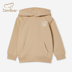 Sustainable hoodie kids organic bamboo print girls pullover hoodie eco friendly children hoodie