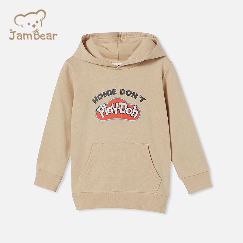 Bamboo cotton kids hoodie sustainable kids wholesale hoodies eco friendly print hoodie kids