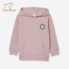 Sustainable hoodie kids organic bamboo print girls pullover hoodie eco friendly children hoodie