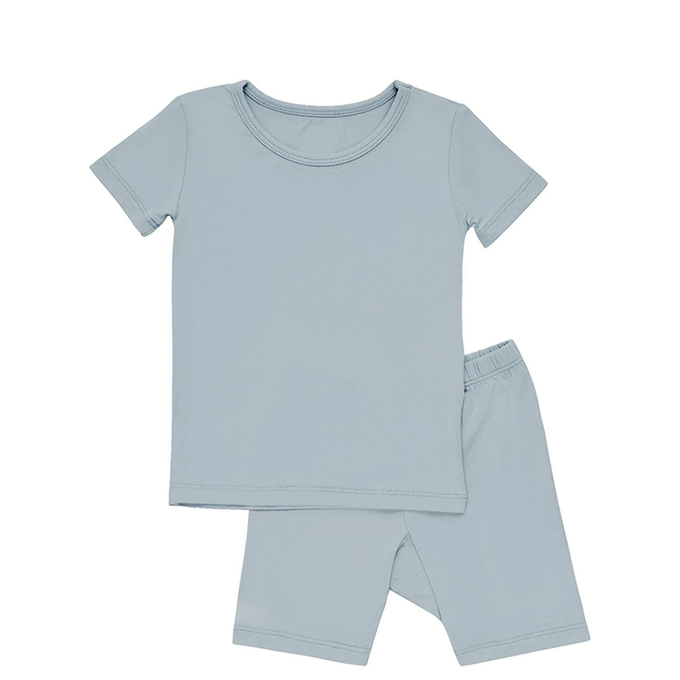 Short Pyjama Sets eco-friendly two piece sleepers Bamboo Fiber baby loungewear summer pajama set