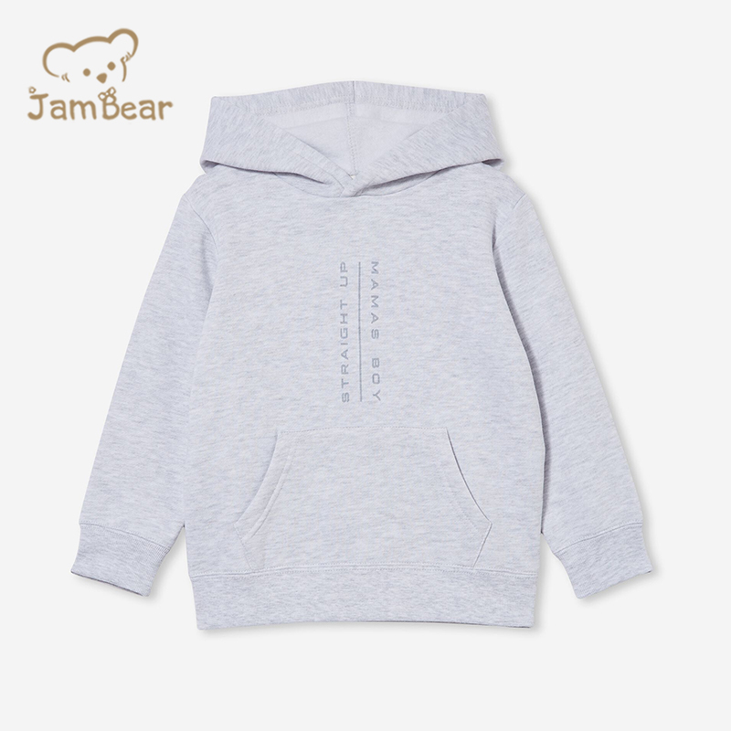 Sustainable hoodie kids organic bamboo print girls pullover hoodie eco friendly children hoodie