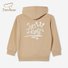 Sustainable hoodie kids organic bamboo print girls pullover hoodie eco friendly children hoodie
