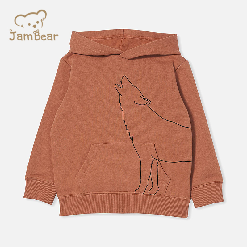 Organic bamboo children hoodie sustainable kids hoodies children's print eco friendly kids hoodie
