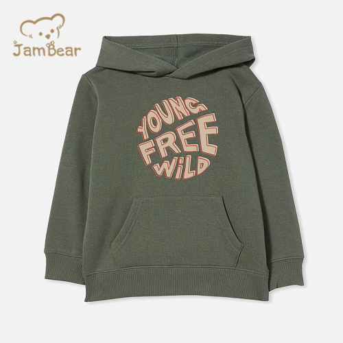 Organic bamboo children hoodie sustainable kids hoodies children's print eco friendly kids hoodie
