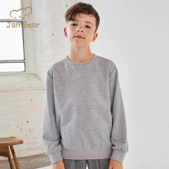 Sustainable children boy sweatshirt organic kids bamboo sweatshirt eco friendly children crew neck sweatshirt