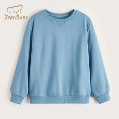 Sustainable children boy sweatshirt organic kids bamboo sweatshirt eco friendly children crew neck sweatshirt