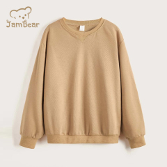 Organic children bamboo sweatshirt sustainable sweatshirts for boys eco friendly crewneck sweatshirt kids