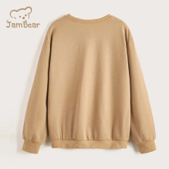 Organic children bamboo sweatshirt sustainable sweatshirts for boys eco friendly crewneck sweatshirt kids