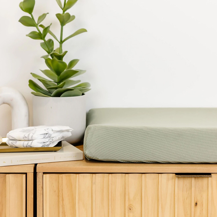 Baby Ribbed Crib Sheet organic baby bed sheet set organic baby Pad cover Organic bamboo Changing Pad Cover