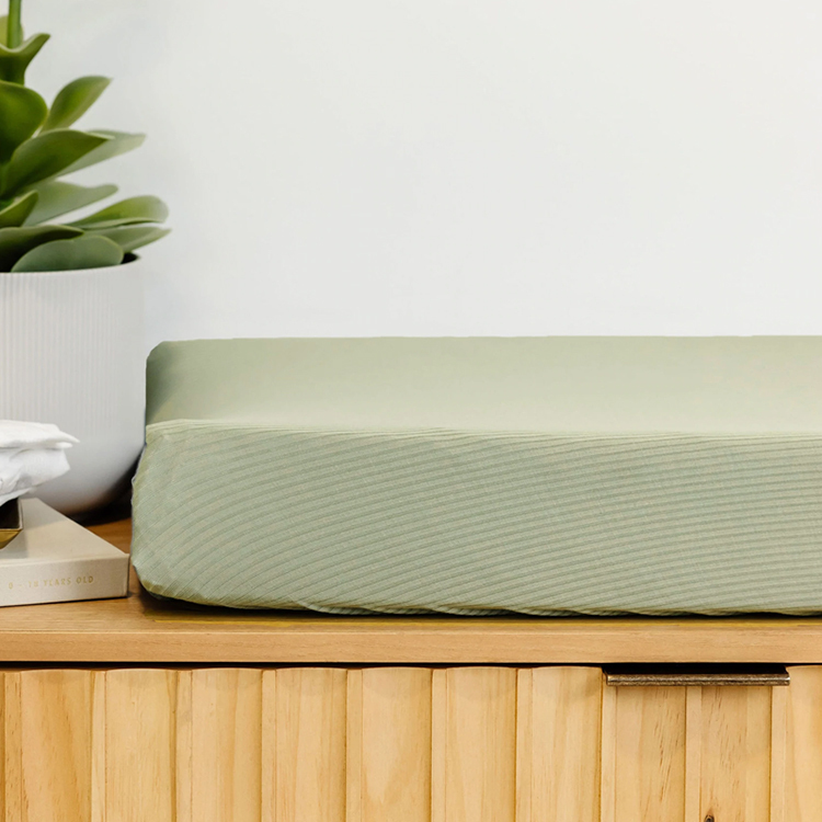 Baby Ribbed Crib Sheet organic baby bed sheet set organic baby Pad cover Organic bamboo Changing Pad Cover