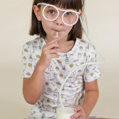 Bamboo Viscose Two Piece set short Pyjama Sets bamboo viscose baby pajamas eco-friendly two piece sleepers Summer kids Pajamas