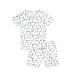 Bamboo Viscose Two Piece set short Pyjama Sets bamboo viscose baby pajamas eco-friendly two piece sleepers Summer kids Pajamas