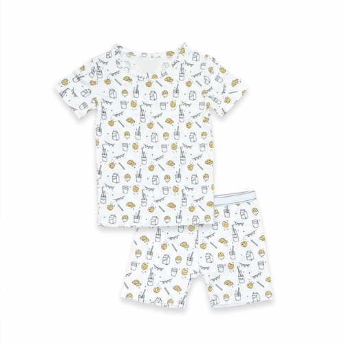 Bamboo Viscose Two Piece set short Pyjama Sets bamboo viscose baby pajamas eco-friendly two piece sleepers Summer kids Pajamas