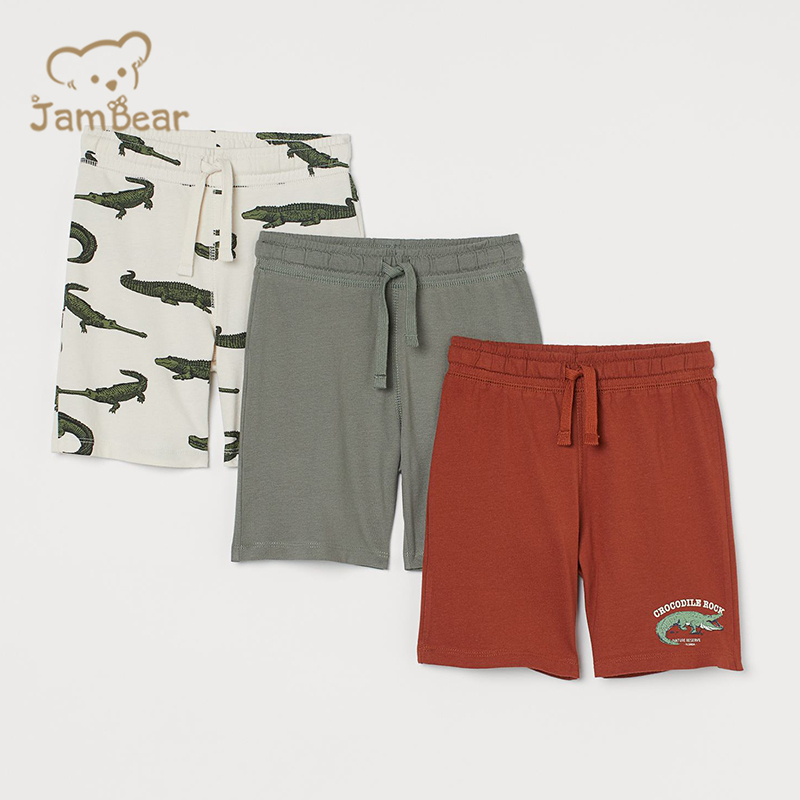 Print baby Jersey shorts sustainable 100% organic cotton jersey shorts eco friendly short trousers
