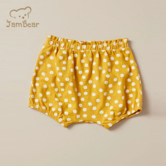 Sustainable baby organic cotton jersey shorts printed eco friendly baby pants shorts baby summer shorts