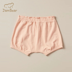 Sustainable baby organic cotton jersey shorts printed eco friendly baby pants shorts baby summer shorts