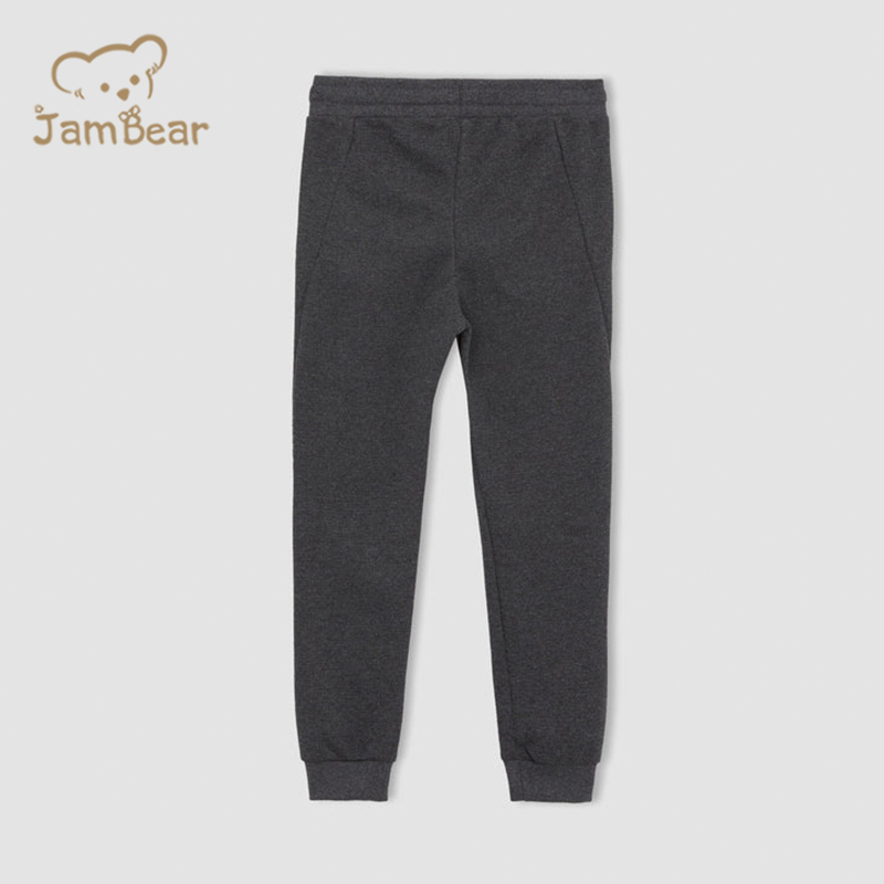 100% Organic cotton kid joggers pants eco friendly children joggers sustainable jogger pants for boys kids