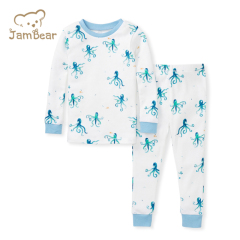 Organic Cotton Kids Pajamas sustainable sleep wear pajama set for kids Eco-friendly Children Pajamas kids night suit
