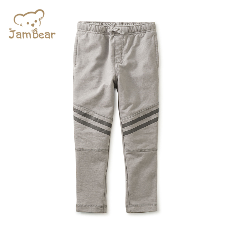100% Organic cotton rib children pants sustainable boys pants kids eco friendly pant for kids children jogger