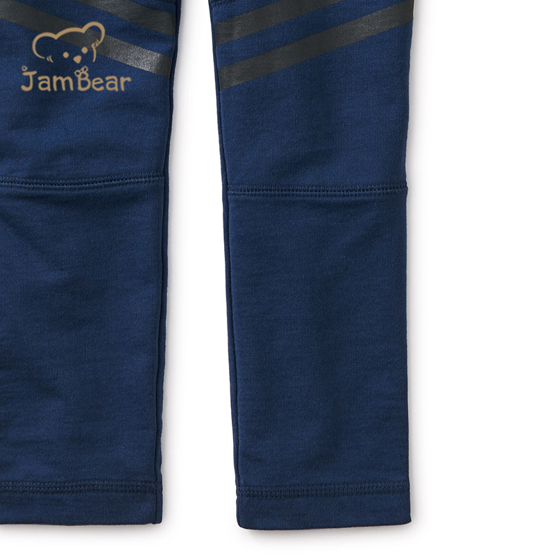 100% Organic cotton rib children pants sustainable boys pants kids eco friendly pant for kids children jogger