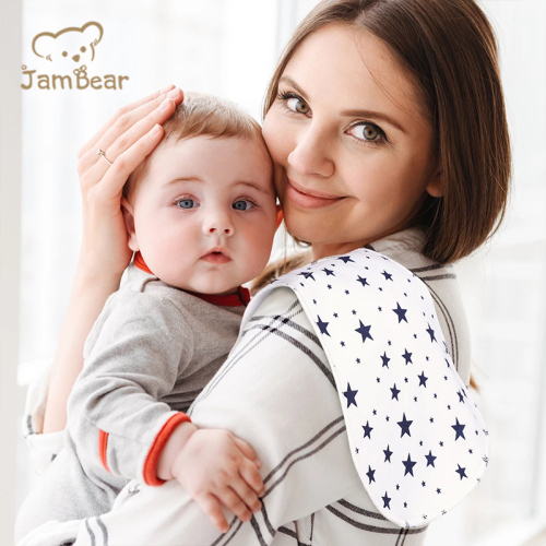 100% Organic cotton baby burp cloth eco friendly burp cloths for baby sustainable baby burp