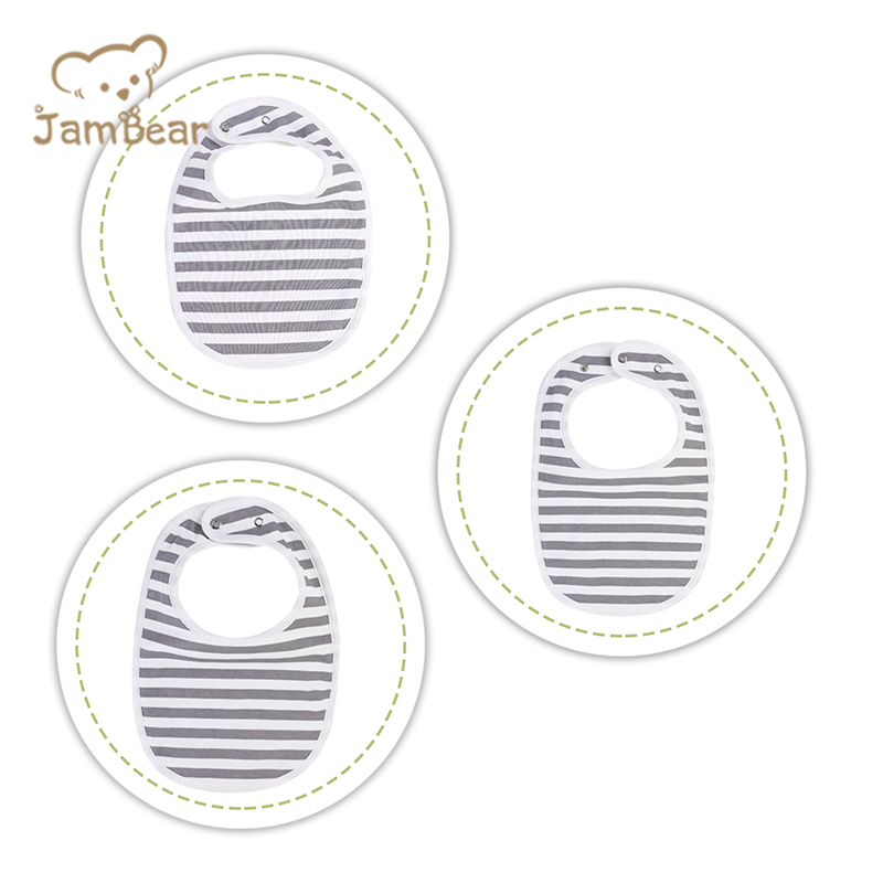 100% Organic cotton baby bib sustainable bib for baby printed eco friendly cotton bibs baby