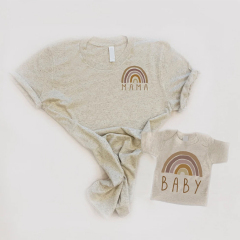 Maternity and baby shirts Mommy Tshirts and kids rompers Organic Cotton Matching Mom & Baby Shirt organic baby clothes