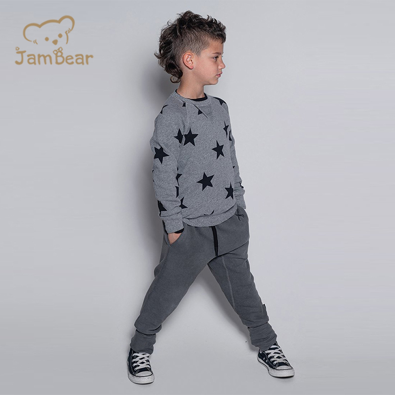 Organic cotton children sweatpants printed eco friendly children Jogger pants sustainable kids sweatpants kids jofgger pant