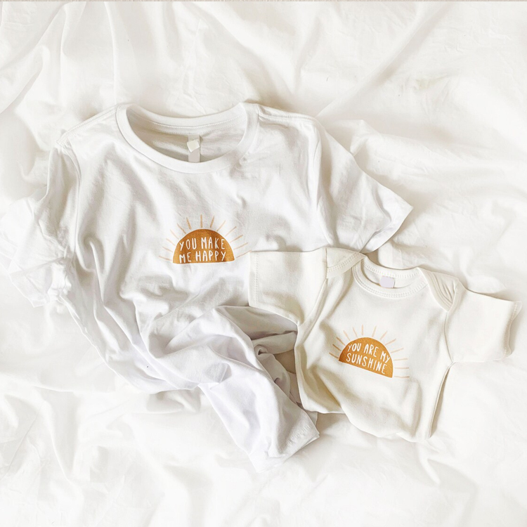 Mom and Baby Shirts Mommy & Me outfit organic mommy and son Organic Cotton matching outfits for families