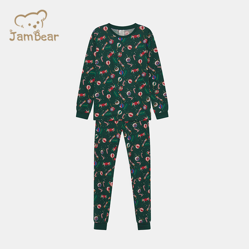 100% Organic cotton Christmas kids pajamas eco friendly christmas pyjamas kids sustainable children pyjamas