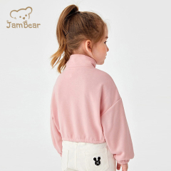 Bamboo Half Zip Sweatshirt Eco Friendly Toddler Girl Half Zipper Sweatshirt Sustainable Baby Sweatshirt