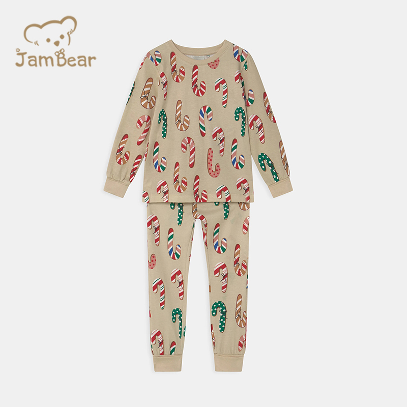 100% Organic cotton Christmas kids pajamas eco friendly christmas pyjamas kids sustainable children pyjamas