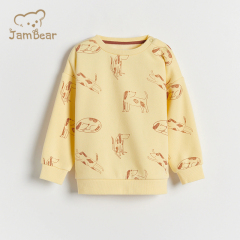 Organic bamboo kids fleece sweatshirt sustainable kids crewneck sweatshirt eco friendly children sweatshirts