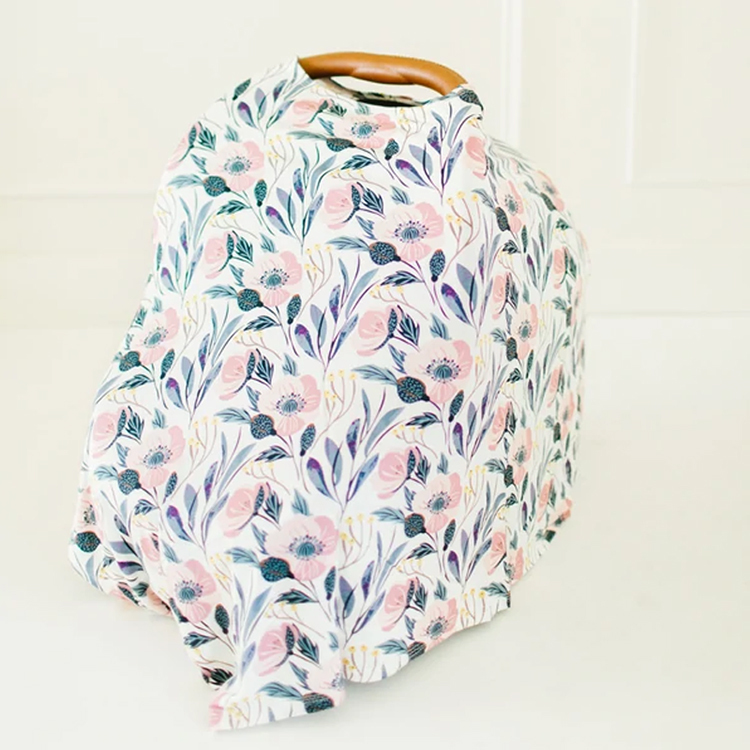 Organic Nursing Poncho Blankets Summer jersey nursing cover bamboo viscose baby stroller covers eco-friendly Car Seat Cover