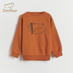 Organic bamboo kids fleece sweatshirt sustainable kids crewneck sweatshirt eco friendly children sweatshirts
