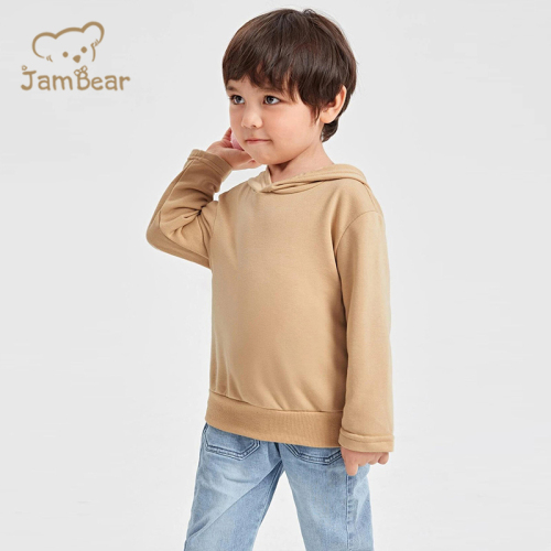 Organic Cotton Hoodie Baby Eco Friendly Toddler Casual Hoodies Sustainable Toddler Boys Solid Hoodie