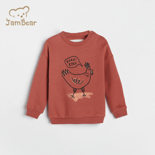Organic bamboo toddler sweatshirt eco friendly crewneck sweatshirt toddler long sleeve sustainable baby pullover