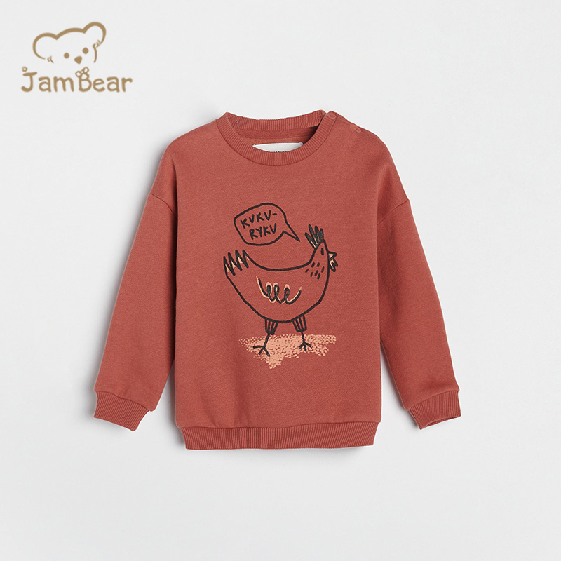 Organic bamboo toddler sweatshirt eco friendly crewneck sweatshirt toddler long sleeve sustainable baby pullover