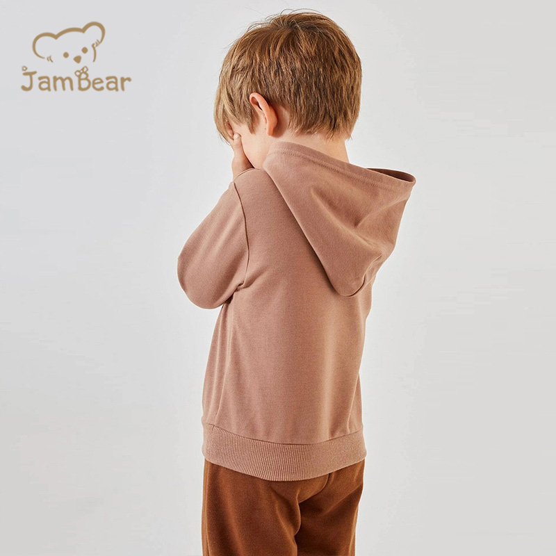 Organic Cotton Hoodie Baby Eco Friendly Toddler Casual Hoodies Sustainable Toddler Boys Solid Hoodie