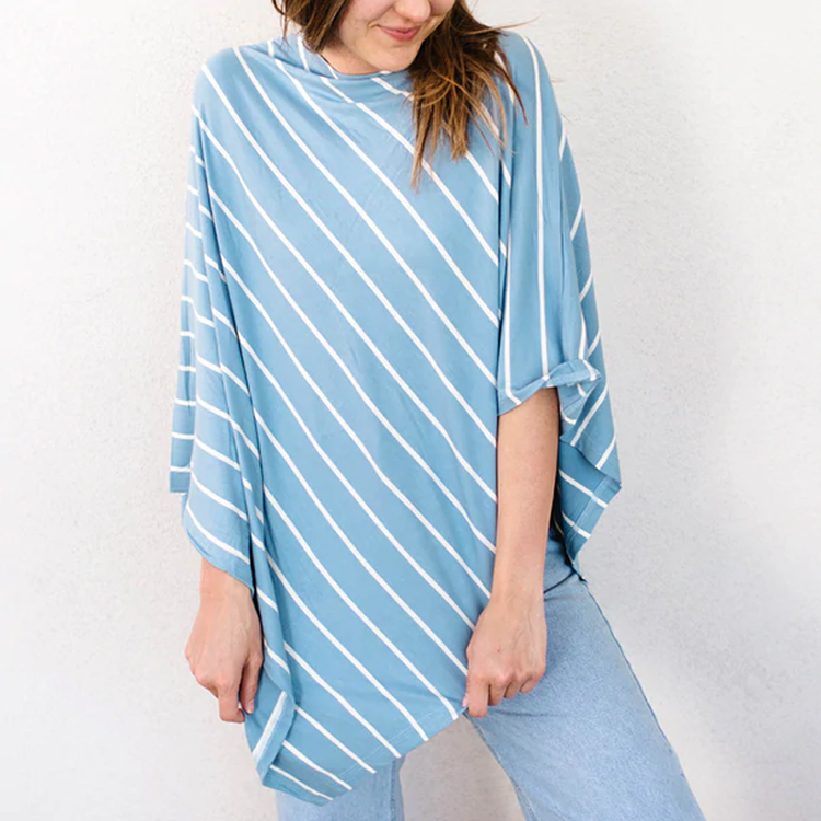 Organic Nursing Poncho Blankets Summer jersey nursing cover bamboo viscose baby stroller covers eco-friendly Car Seat Cover