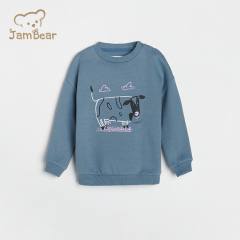 Organic bamboo toddler sweatshirt eco friendly crewneck sweatshirt toddler long sleeve sustainable baby pullover