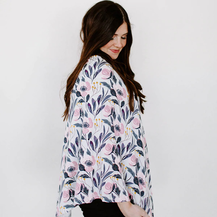 Organic Nursing Poncho Blankets Summer jersey nursing cover bamboo viscose baby stroller covers eco-friendly Car Seat Cover