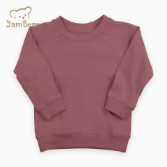 Organic Cotton toddler pullover Baby Crewneck Sweatshirt Sustainable toddler pullover crewneck Eco-friendly Baby Sweatshirt Girl
